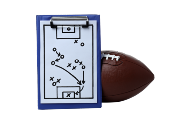 PNG, American football concept, isolated on white background