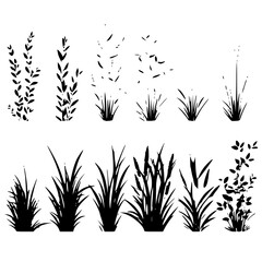 GRASS SVG, Grass Bundle Svg, Grass Cricut, Grass Clipart, Grass Vector, Grass Silhouette, Wild Grass Svg, Grass Field Svg, Wild Grass Bundle, Wild Grass Cricut, Wild Grass Clipart, Grass Cut Files, Si