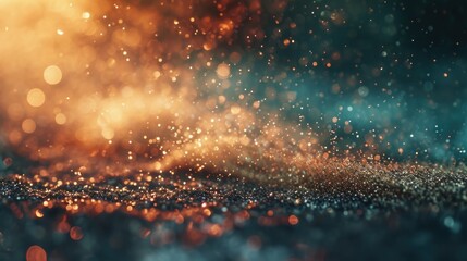 Captivating Dust and Particle Backdrop with Light Flare and Atmospheric Depth - obrazy, fototapety, plakaty
