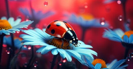 ladybug on  wallpaper