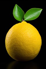 Detailed close-up image of one lemon.