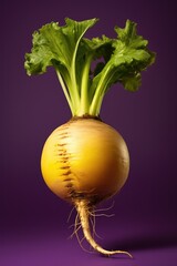 Detailed close-up image of one turnip.