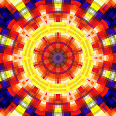 Bright multi-colored background with abstract pattern