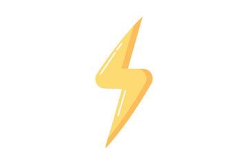 Lightning Flat Fortune Sticker Design