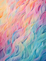 Misty Morning Psychedelia: Abstract Dawn Trip - Exploring Hazy Patterns Through Paintings