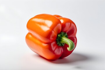 Bell pepper on white background. Close-up.