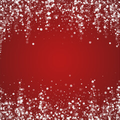 Obraz na płótnie Canvas Falling snowflakes christmas background. Subtle