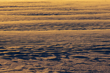 snow waves on the field