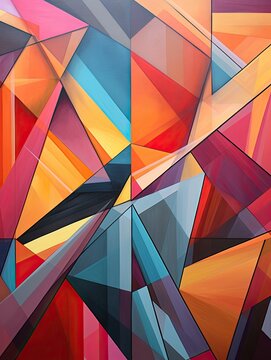 Colorful Geometry: Dancing Mornings with Geometric Murals