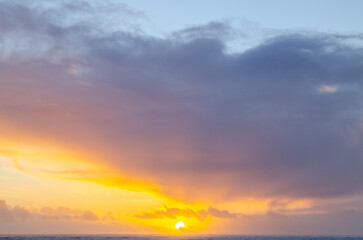 Fototapeta premium Sunset, Half Moon Bay, Pacific Ocean