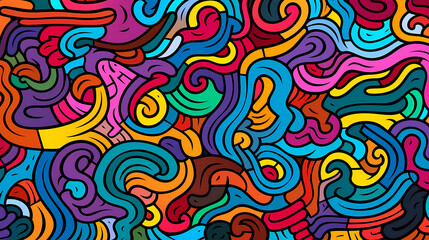 Cute graffiti art abstract background poster web page PPT, art background