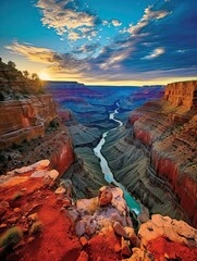 Vibrant Landscapes: Color-Changing Rocks in the Grand Canyon