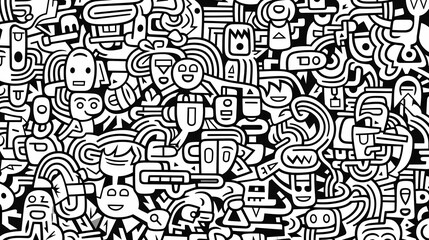 Cute graffiti art abstract background poster web page PPT, art background