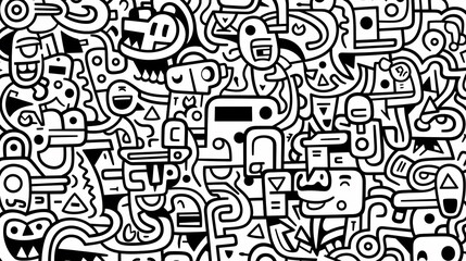 Cute graffiti art abstract background poster web page PPT, art background