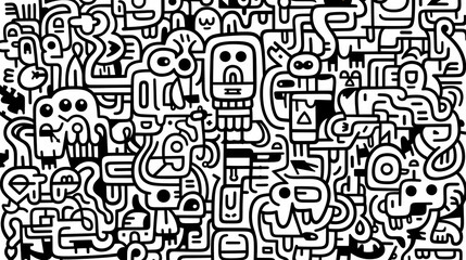 Cute graffiti art abstract background poster web page PPT, art background