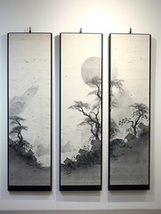 Japanese Sumi-e Paintings: Serene Seascapes for Ocean Wall Decor