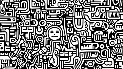 Cute graffiti art abstract background poster web page PPT, art background