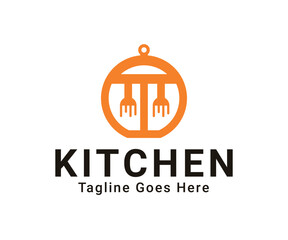 Modern food company logo Creative business logo template.