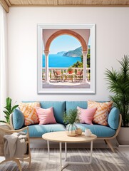Majestic Mediterranean: Coastal Seascape Wall Art with Stunning Sea Views - Limited Edition Print
