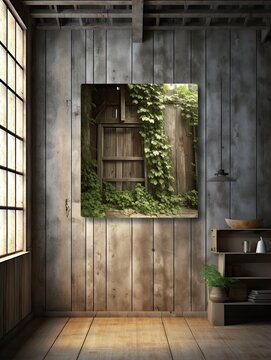 Modern Rustic Barnhouse - Canvas Print | Rustic Wall Decor | Nature Artwork
