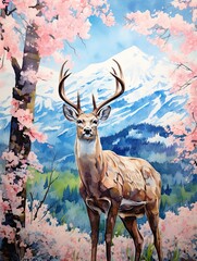 Bold Strokes: Mountain Wildlife Watercolors & Detailed Acrylic Landscape Art