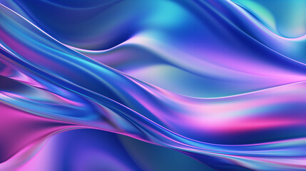 Beautiful digital liquid wallpaper. Bright modern header background concept. Neon color palette.