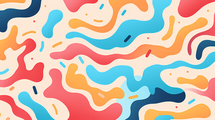 Fototapeta premium Abstract seamless doodle background, artistic background