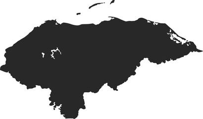 country map honduras - obrazy, fototapety, plakaty