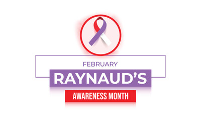 Raynaud's Awareness Month. background, banner, card, poster, template. Vector illustration.