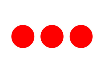 Three red dots icon