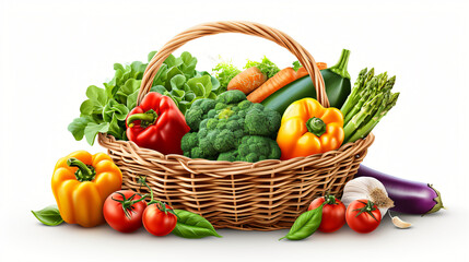 Basket full of vegetables