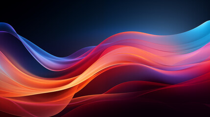Colorful wavy background with paper cut style. background or wallpaper