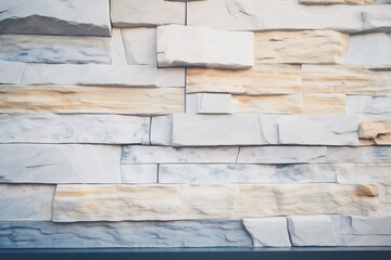 closeup on the textures of a contemporary stone facade