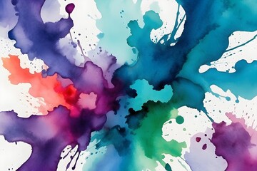 Abstract Captivating Watercolor Stains background