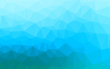 Obraz premium Light Blue, Green vector polygon abstract backdrop. Glitter abstract illustration with an elegant design. Template for your brand book.