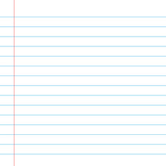 Blank loose leaf notebook paper background. Realistic line paper note. lined vector horizontal illustration design. notebook paper background. 123.