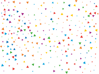 Fairy Rainbow Triangular Confetti