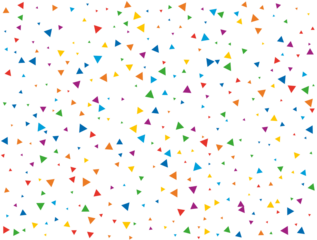 Colored Rainbow Triangular Confetti