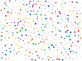 Colored Rainbow Triangular Confetti