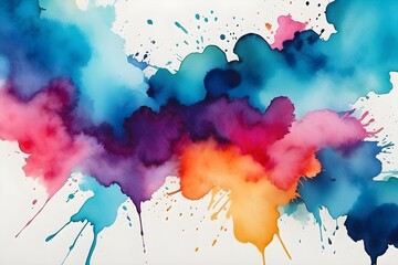 Fototapeta premium Abstract Captivating Watercolor Stains background