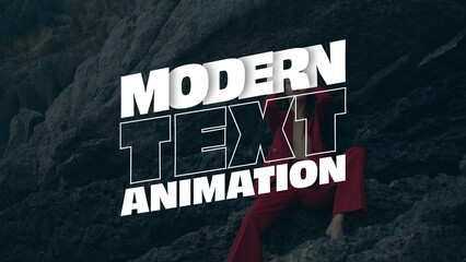 Modern Text Animation - obrazy, fototapety, plakaty