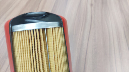 oil filter cutted