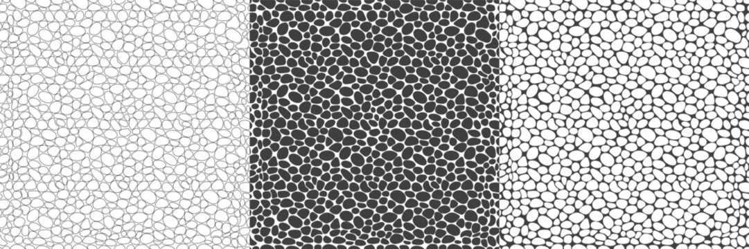 Pebble mosaic texture. Seamless stone pattern
