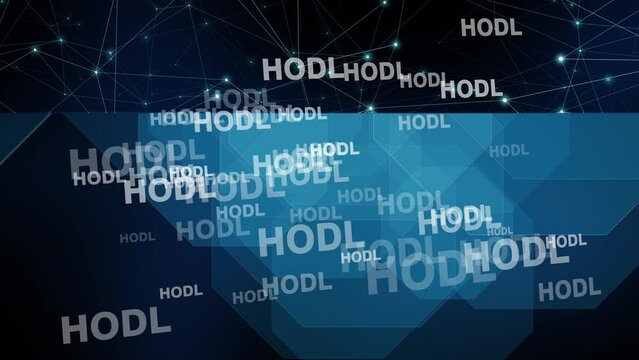 Crypto hodl background holding crypto currency and its hold strategy in digital market, increasing worth of bitcoin and other digital assets, trading advice and rising meme pattern