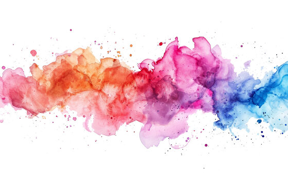 Bright watercolor stains