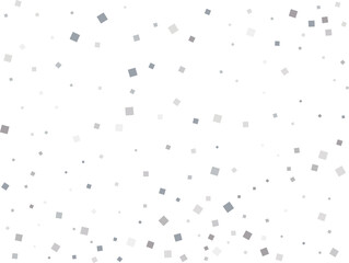 Elegant Shiny Silver Square Confetti