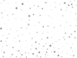 Elegant Shiny Silver Square Confetti
