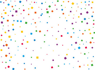 Christmas Rainbow Square Confetti