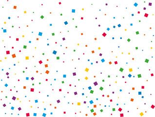 Christmas Rainbow Square Confetti