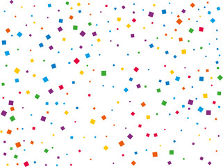 Christmas Rainbow Square Confetti